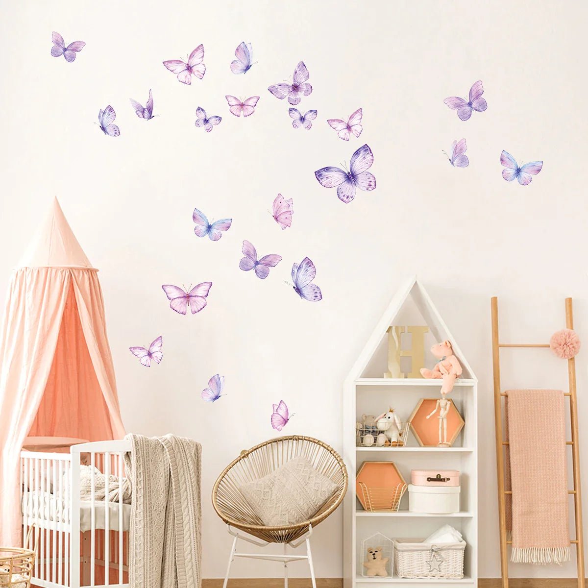 ButterfliesSticker™ - Violet - Berceaudebebe