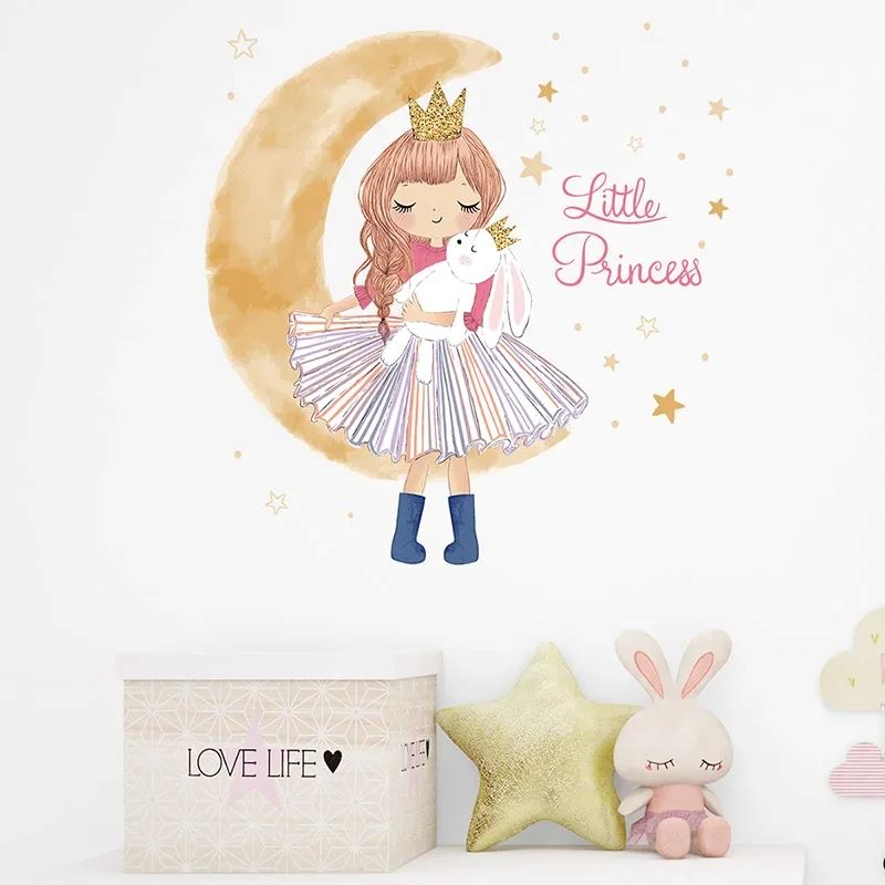 PrincesseSticker™ - Lune Beige - Berceaudebebe