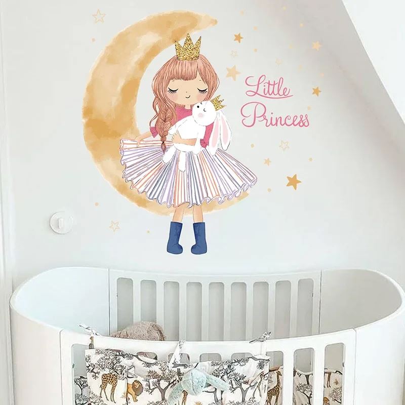 PrincesseSticker™ - Lune Beige - Berceaudebebe