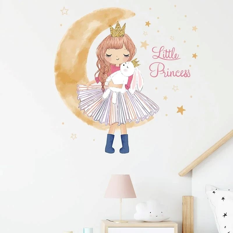 PrincesseSticker™ - Lune Beige - Berceaudebebe