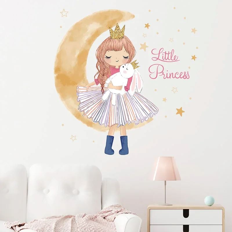 PrincesseSticker™ - Lune Beige - Berceaudebebe